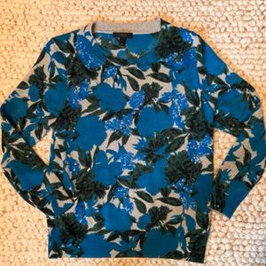 J. Crew | Green and Blue Sequin Sweater | Size M